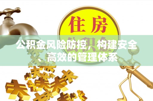 大鹏新区公积金风险防控，构建安全、高效的管理体系
