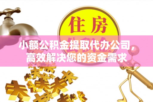 大鹏新区小额公积金提取代办公司，高效解决您的资金需求