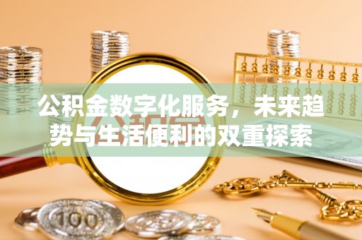 大鹏新区公积金数字化服务，未来趋势与生活便利的双重探索