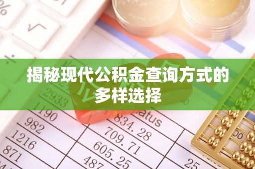 大鹏新区揭秘现代公积金查询方式的多样选择